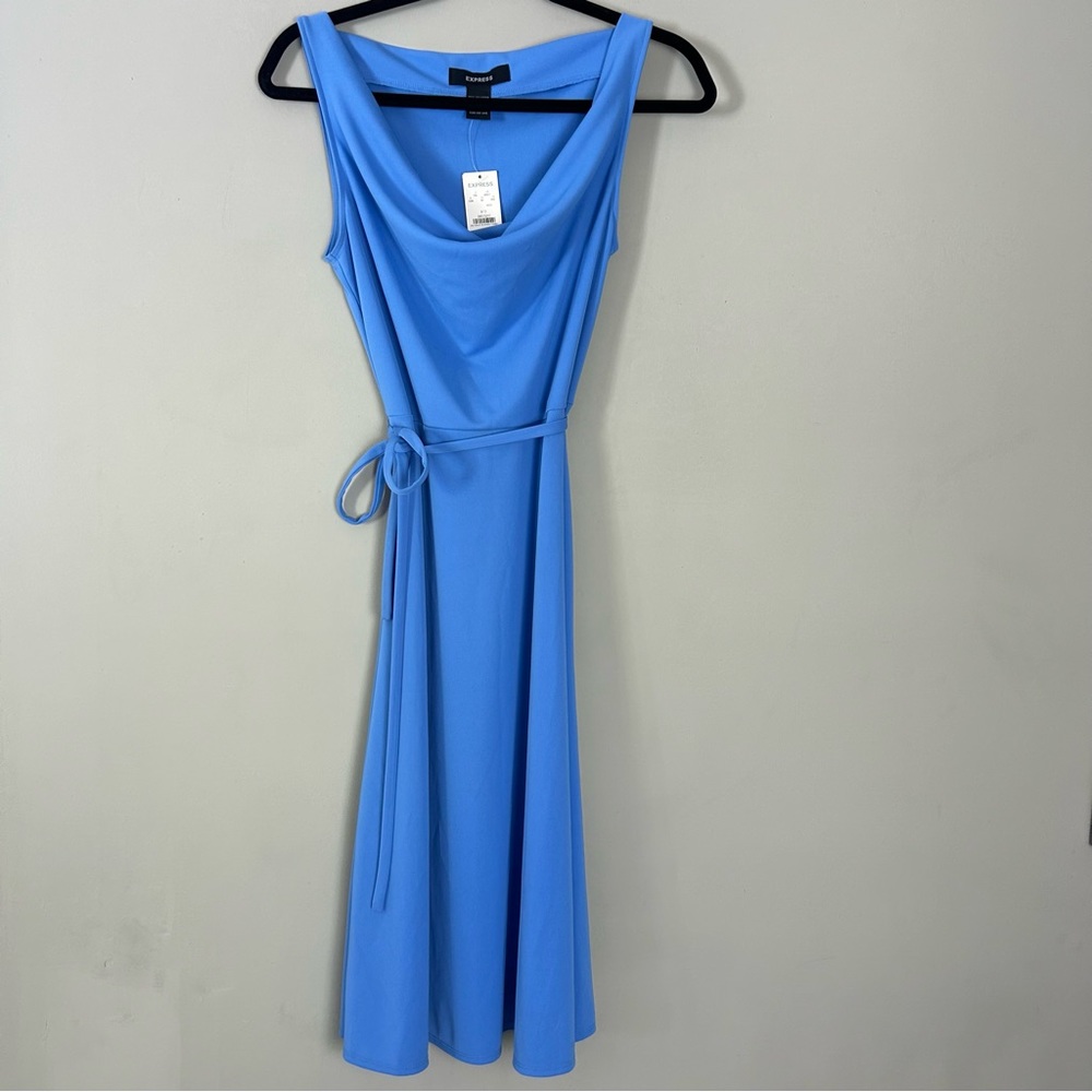 Express Blue Midi Dress